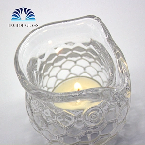 Owl Modelling Clear Glass Wax Cup Decorating Candle Holders
