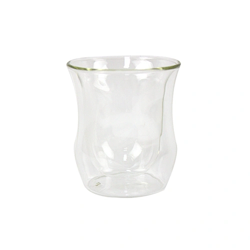 Custom-made wholesale Art and design body shape pit Double deck glass/wine glass/drink glass