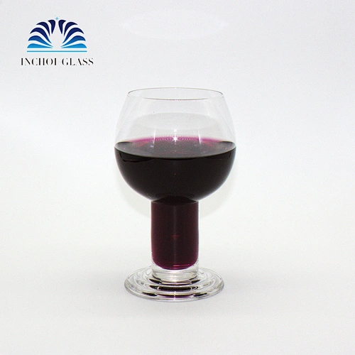OEM/ODM 600ml Transparent Large Handmade Crystal Hollow wine glass red stem