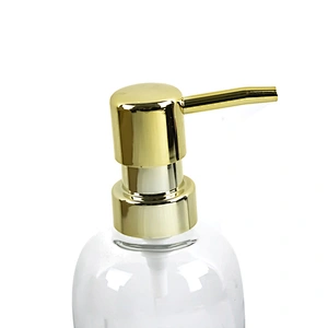 350ml Transparent Shampoo Pump Glass Wash Bath Bottles