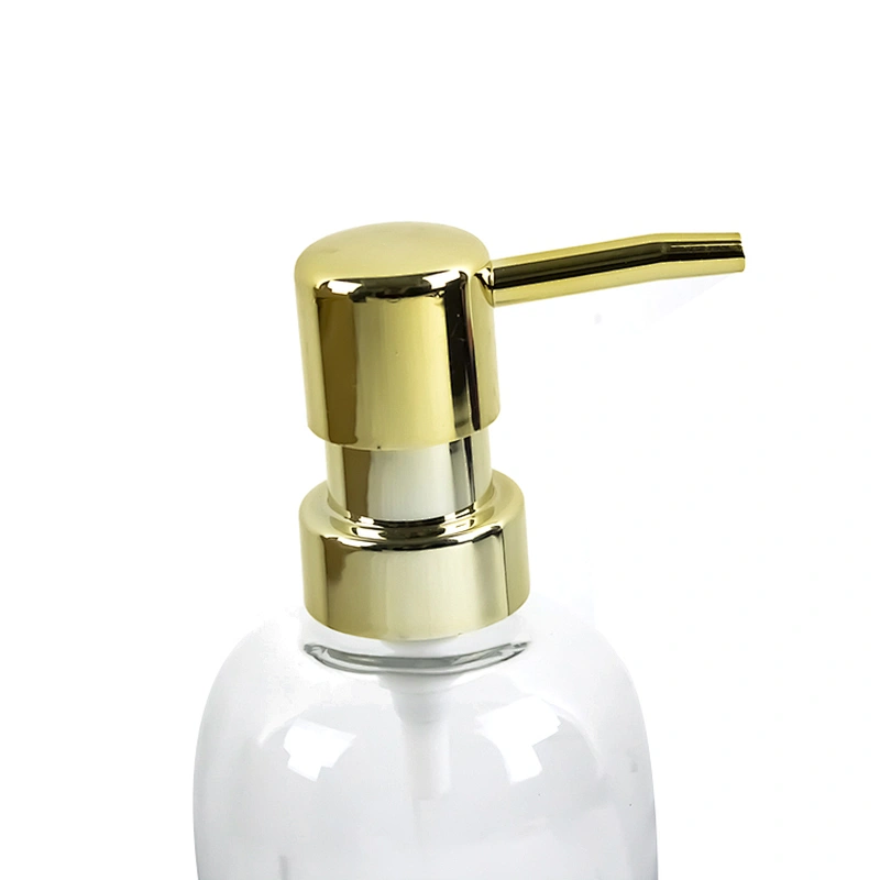 350ml Transparent Shampoo Pump Glass Wash Bath Bottles