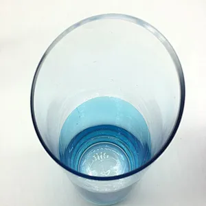 colored straight shape classical   slant glass vase