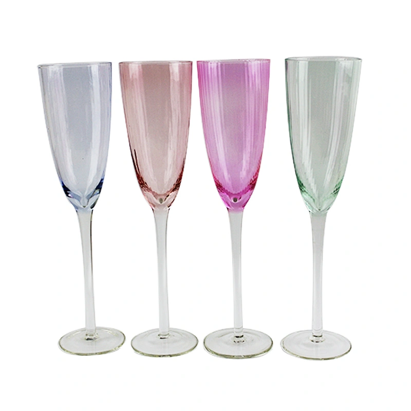 Vertical Stripes Wariety Of Spraying Color Champagne Glasses/Wine Glasses