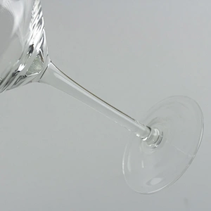 Gold Stripes Red Liquor Goblet Wine Glass Cup
