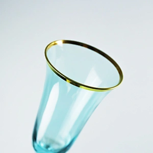 260ml Gold Phnom penh Light Green Liquor Drink Champagne Wine Glass