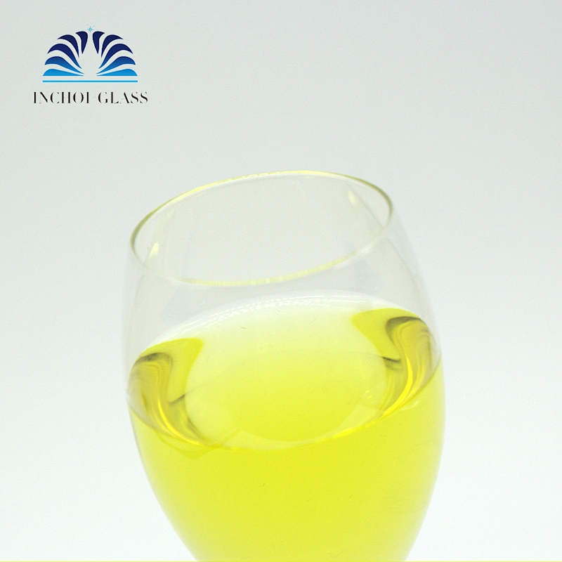 Spot Wholesale Cheap Bevel Tulip Shaped 200ml Stemless Wine Champagne Flutes Glass