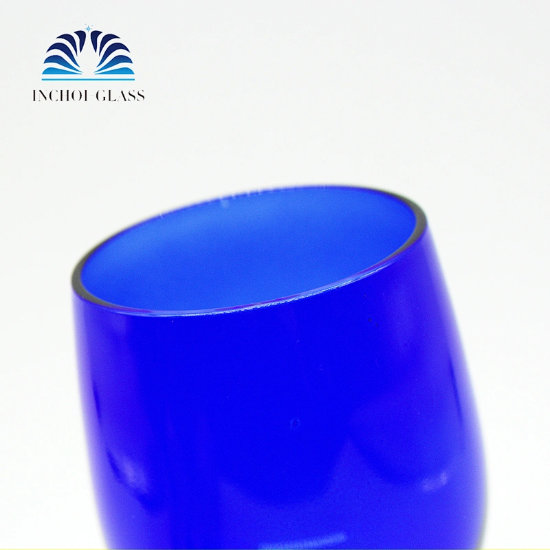 Tea Cobalt Blue Goblet Wine Glass Set