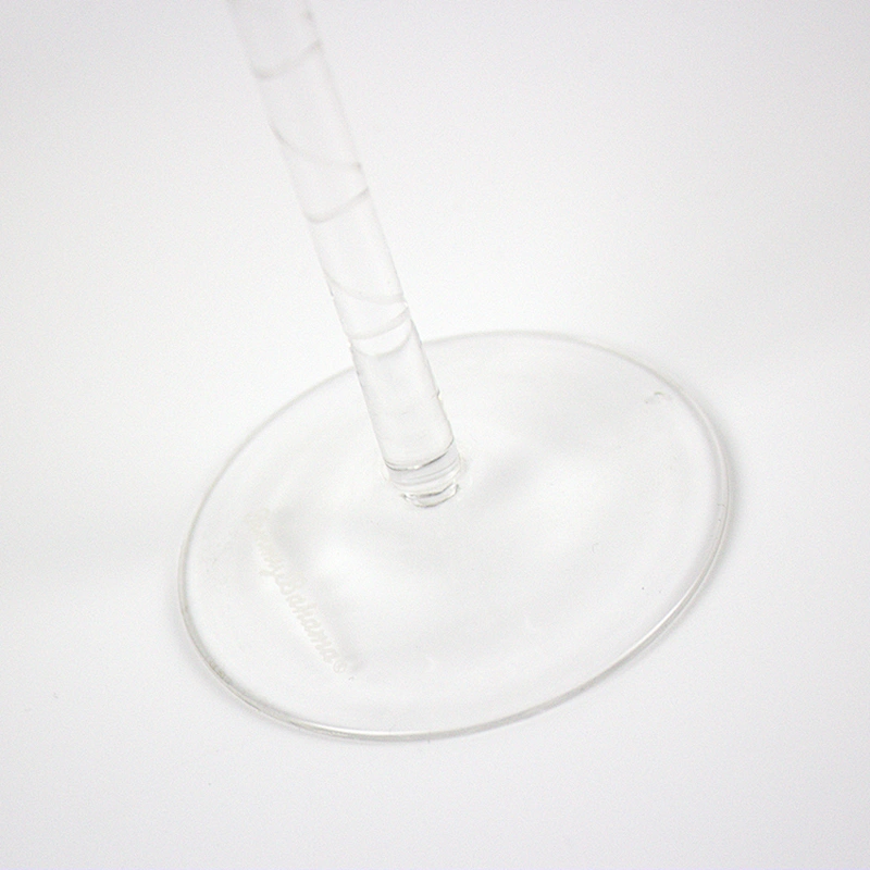 Lead-free Carving Leaves Decorative Pattern Red Wine Glass Goblet