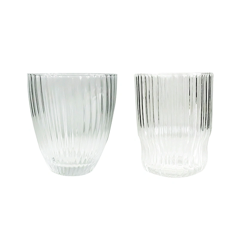 Amazon Household Custom Vertical Stripes Glass Tea Cup