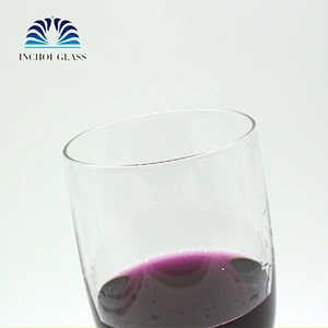 Wholesale Popular Wedding Decoration 450ml Charms Crystal Burgundy Wine Glass