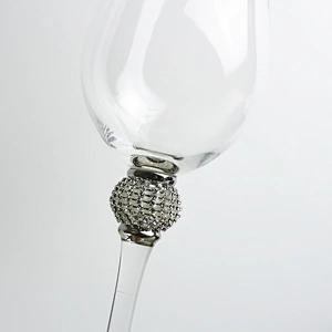 2019 New Diamond Phnom Penh Silver Edge Red Wine Glass Cup