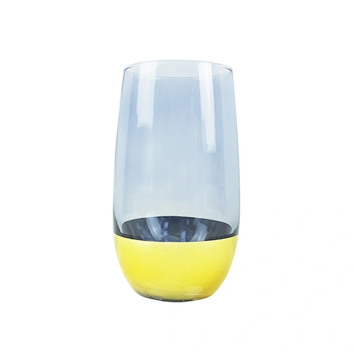 Amazon Gold Grain Foil Design Blue Juice Beer  Red Wine Glass Cup Glassware Milk Cup