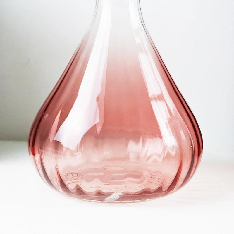 Pink Gradient Phnom Penh Lead-free Crystal Red Wine Decanter