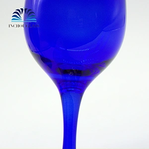 Tea Cobalt Blue Goblet Wine Glass Set