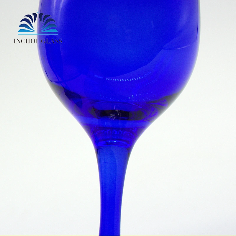 Tea Cobalt Blue Goblet Wine Glass Set