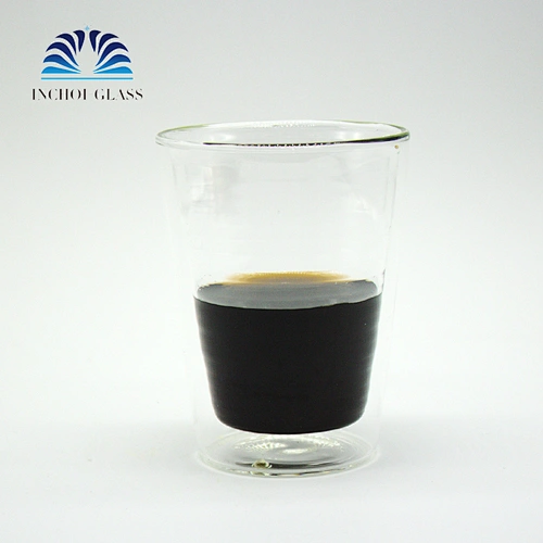 INCHOI large coffee mugs double wall glass tea cup with handle