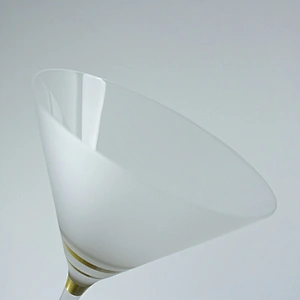 Atomization design Frosted Glass Cocktail Glass Champagne Martini Gold Stripes Goblets Cocktail Glass