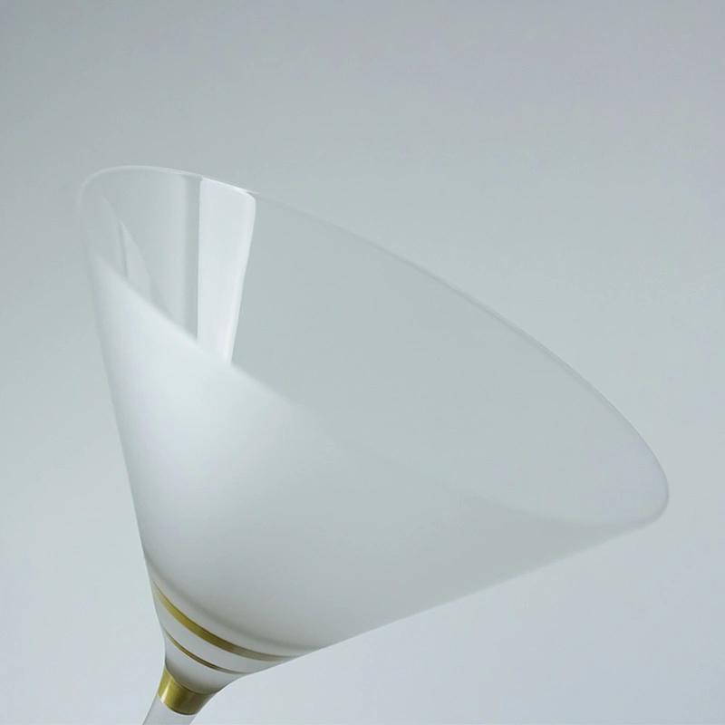 Atomization design Frosted Glass Cocktail Glass Champagne Martini Gold Stripes Goblets Cocktail Glass
