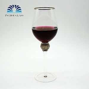 2019 New Diamond Phnom Penh Silver Edge Red Wine Glass Cup