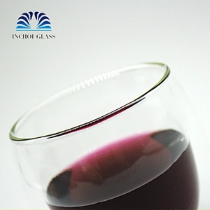 230ml transparent clear double wall glass milk cup/coffee tea juice mug/double wall beer glass