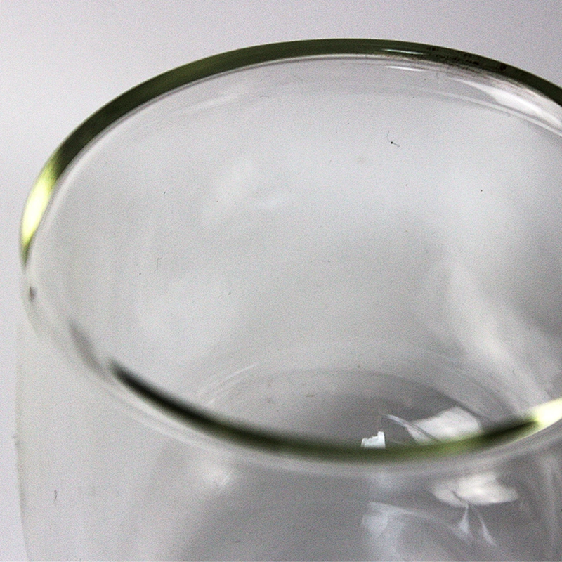 Amazon's Popular Lead-free Healthy Reusable Double Wall Drinking Glass/Glass Tea Cup/Coffee Glass