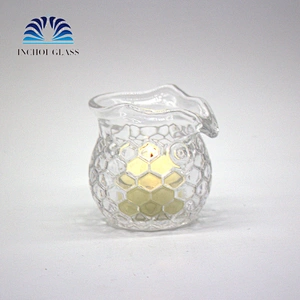 Owl Modelling Clear Glass Wax Cup Decorating Candle Holders