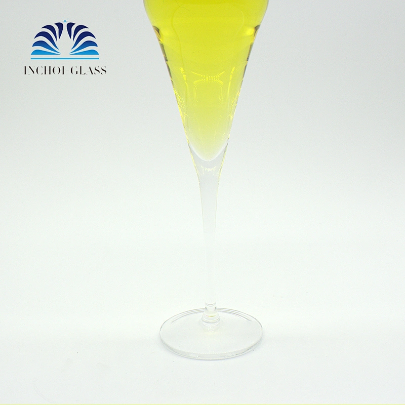 2019 High Quality Wholesale Handmade 260ml Lily Shape Crystal Champagne Glass
