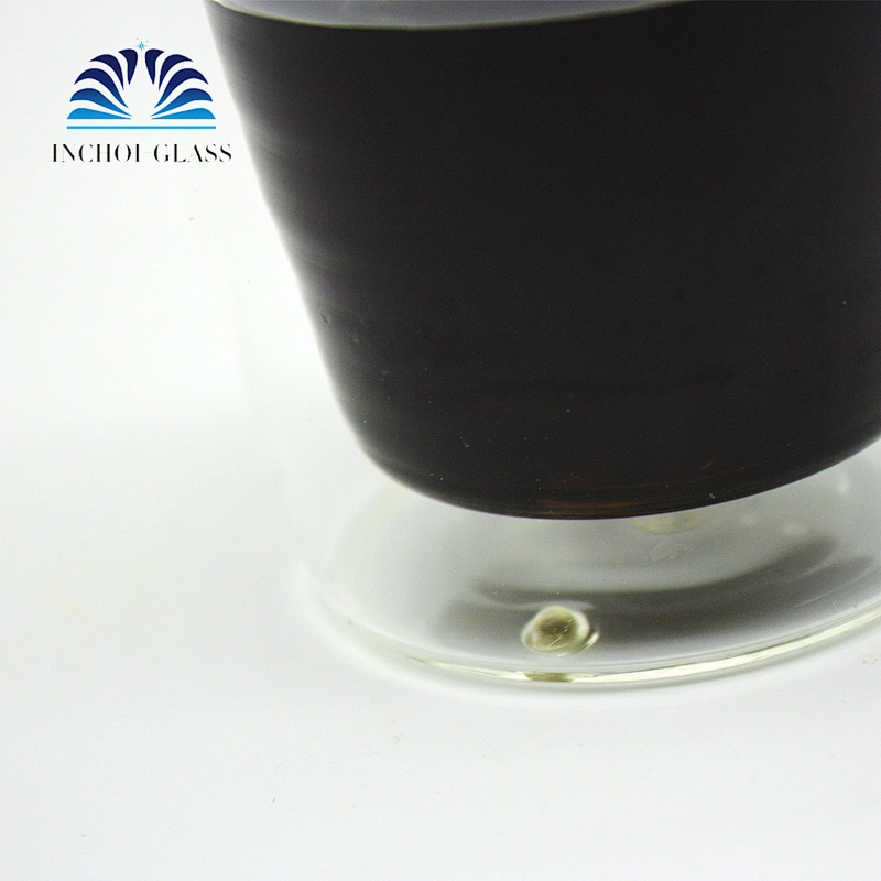 INCHOI large coffee mugs double wall glass tea cup with handle
