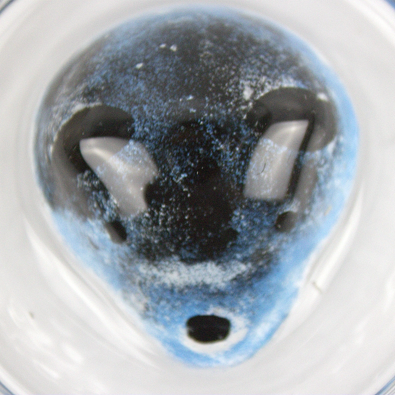 Factory Direct Sale Blue Bear Animal Head Type Glass Red Glass Whisky Wine Drinking Water Cup