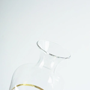 Professional Design And Production Golden Creative Design Decal Pattern Wine Glass Bottle