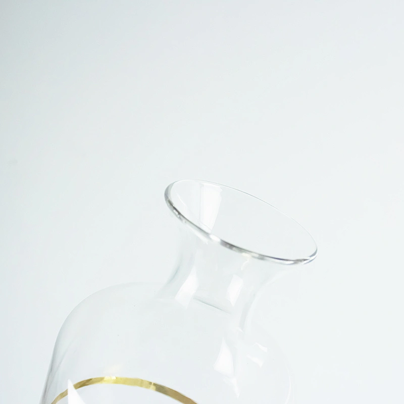 Professional Design And Production Golden Creative Design Decal Pattern Wine Glass Bottle