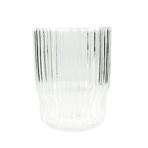 Vertical Stripes Drink Water Fruit Juice  Whisky Wine  Glass Cup