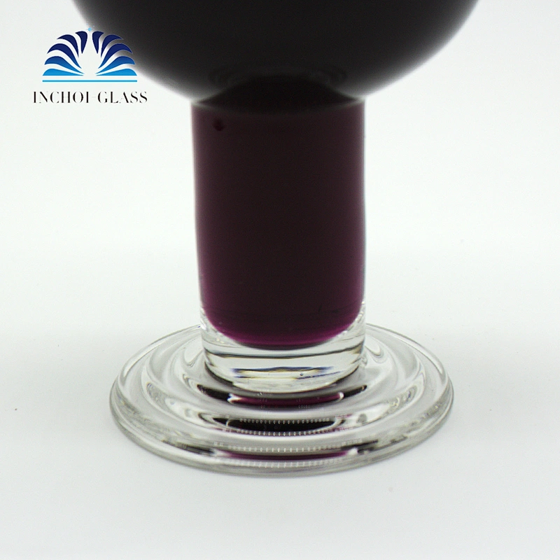 OEM/ODM 600ml Transparent Large Handmade Crystal Hollow wine glass red stem