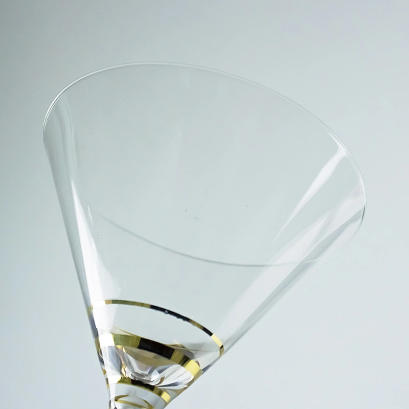 2019 New Design Grind Arenaceous Golden Grain Crystal Opal Wine Cocktail Glassware