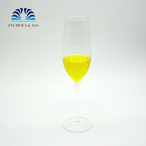 Banquete Vertical Ridge Champagne Wine Glass Stemware