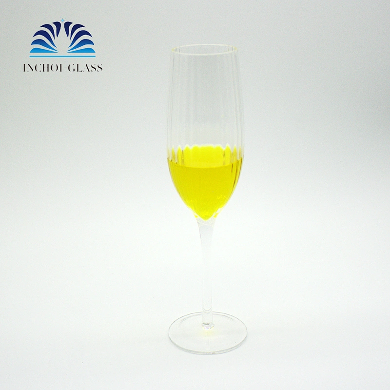 Banquete Vertical Ridge Champagne Wine Glass Stemware