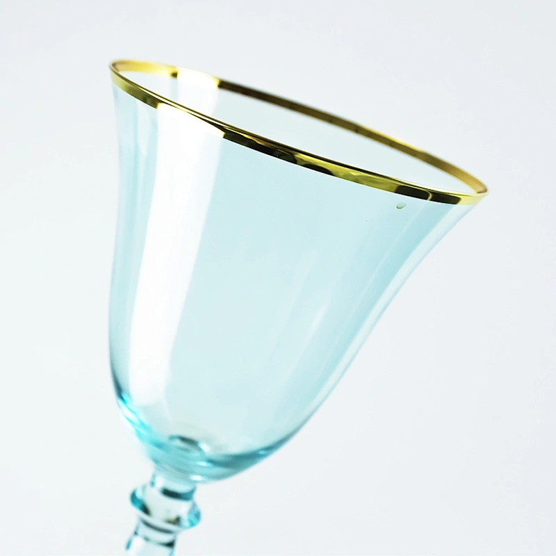 320ml Gold Phnom Penh Light Green Liquor cocktail Champagne Wine Glass