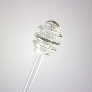Cute Design Honey Crystal Clear Bee Shape Glass Storage Jar