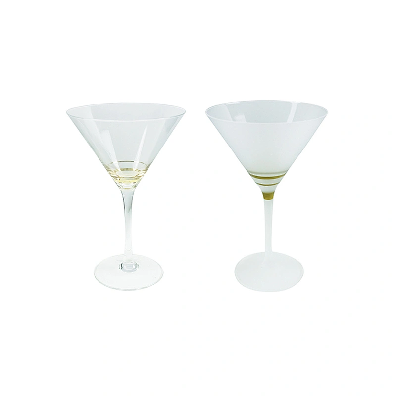 2019 New Design Grind Arenaceous Golden Grain Crystal Opal Wine Cocktail Glassware