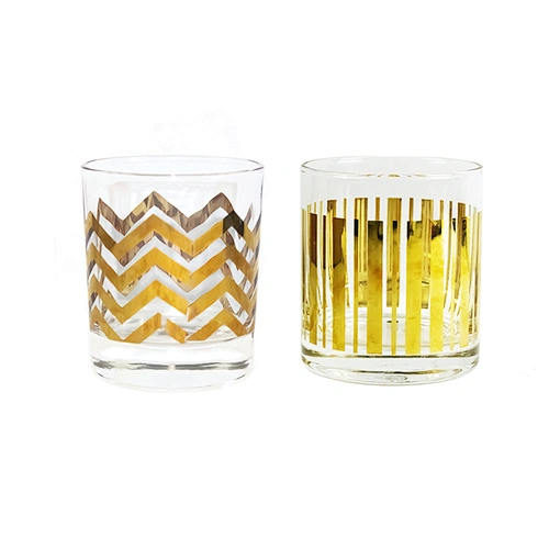 Golden Pattern Crystal Beer Cup Foreign Wine Glass