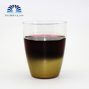 Electroplating Series Golden Beer Milk Whisky Wine Glass For Hotel Bar