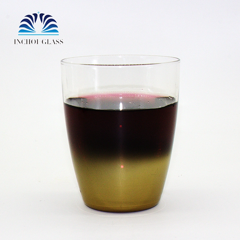 High Quality Half Plating Gold Rim GoldenWine  Whisky Glass