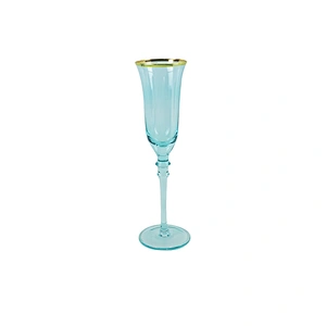 High quality 200ml Gold Golden Grain Light Green Liquor cocktail Champagne Wine Glass