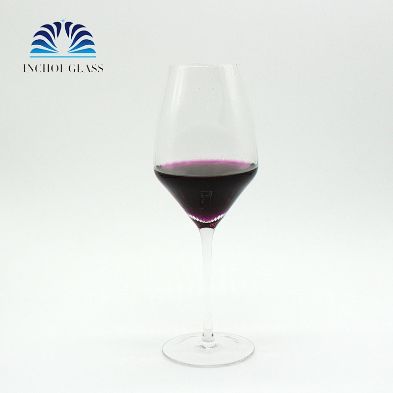 Wholesale Popular Wedding Decoration Vertical Stripe Edges 450ml Transparent Crystal Wine Mugs