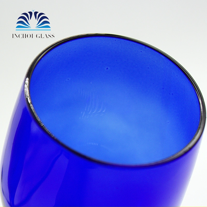 Tea Cobalt Blue Goblet Wine Glass Set