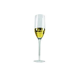 2019 New Gold Foil Golden Honeycomb Tinfoil Crystal Champagne Wine Glass