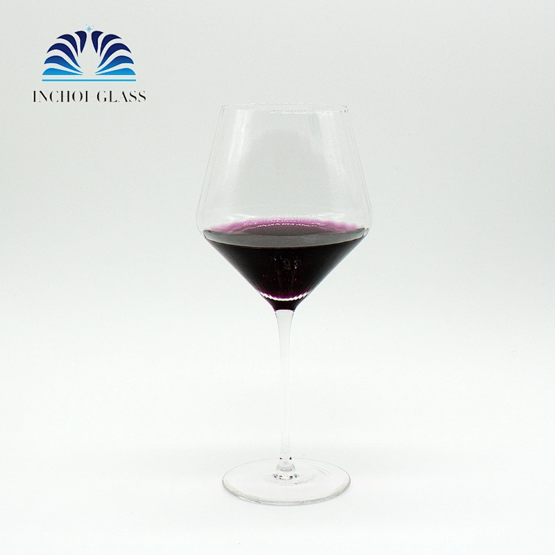 Es Wholesale 500ml tTable Vertical Stripe Edges Holder Crystal Wine Tumbler Glass Mugs