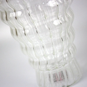Crystal wine glass Horizontal Grain Vertical Stripes Double Wall Fruit Juice Beer Tea Cup Mike Glass