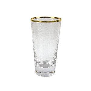 350ml Crystal Wine Glass Phnom Penh Pitting Pattern Milk Drinking Water Glass