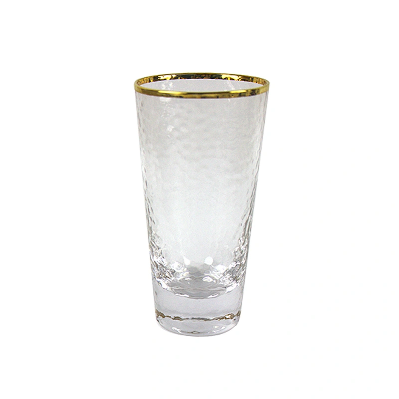 350ml Crystal Wine Glass Phnom Penh Pitting Pattern Milk Drinking Water Glass